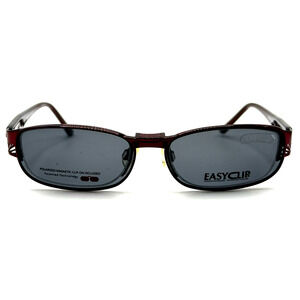 EASYCLIP S2495 RED EYEGLASSES SUNGLASSES FRAMES 48-16-135